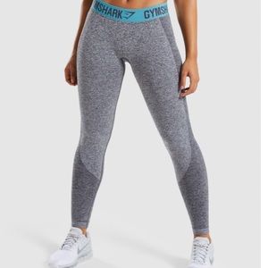 Gymshark Charcoal/Teal Flex Leggings